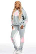 Kaliyah Heather Grey Super Stacked Trackset