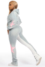 Kaliyah Heather Grey Super Stacked Trackset