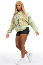 Atiya Sage Oversized Hoodie