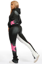Kaliyah Black/Pink Super Stacked Trackset