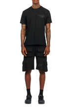 Sana Black/Black T-Shirt Cargo Shorts Set
