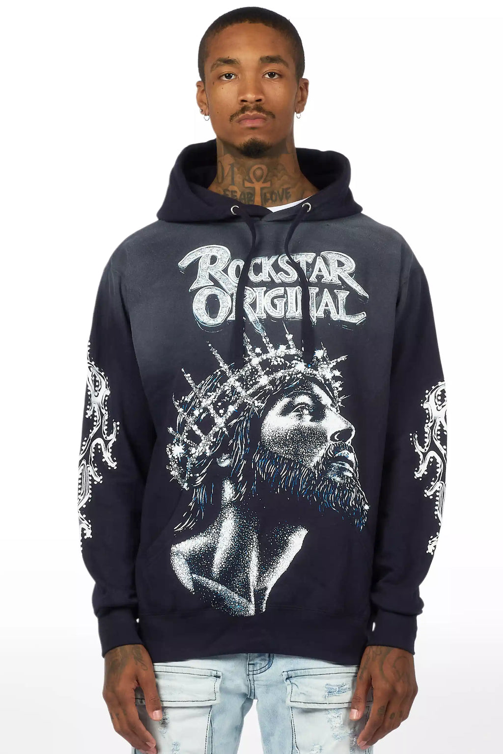 Darius Navy Graphic Hoodie