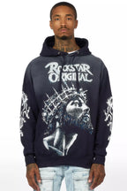 Darius Navy Graphic Hoodie