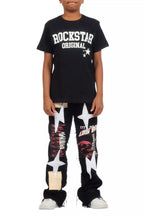 Boys Pluton Black/White Graphic T-Shirt