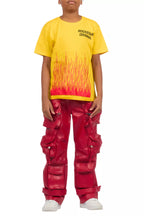 Boys Roeland Yellow/Red Graphic T-Shirt