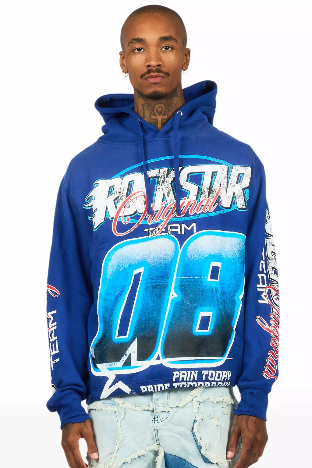 Ryker Royal Blue Graphic Hoodie