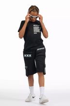 Boys Jash Black/White Short Set