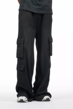 Abilio Black T-Shirt/Baggy Stacked Track Set