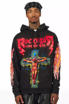 Javion Black/Red Graphic Hoodie