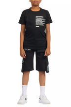 Boys Jash Black/White Short Set