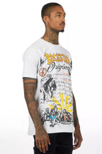 Super Sketch Heather Grey/Multi Oversized Graphic T-Shirt