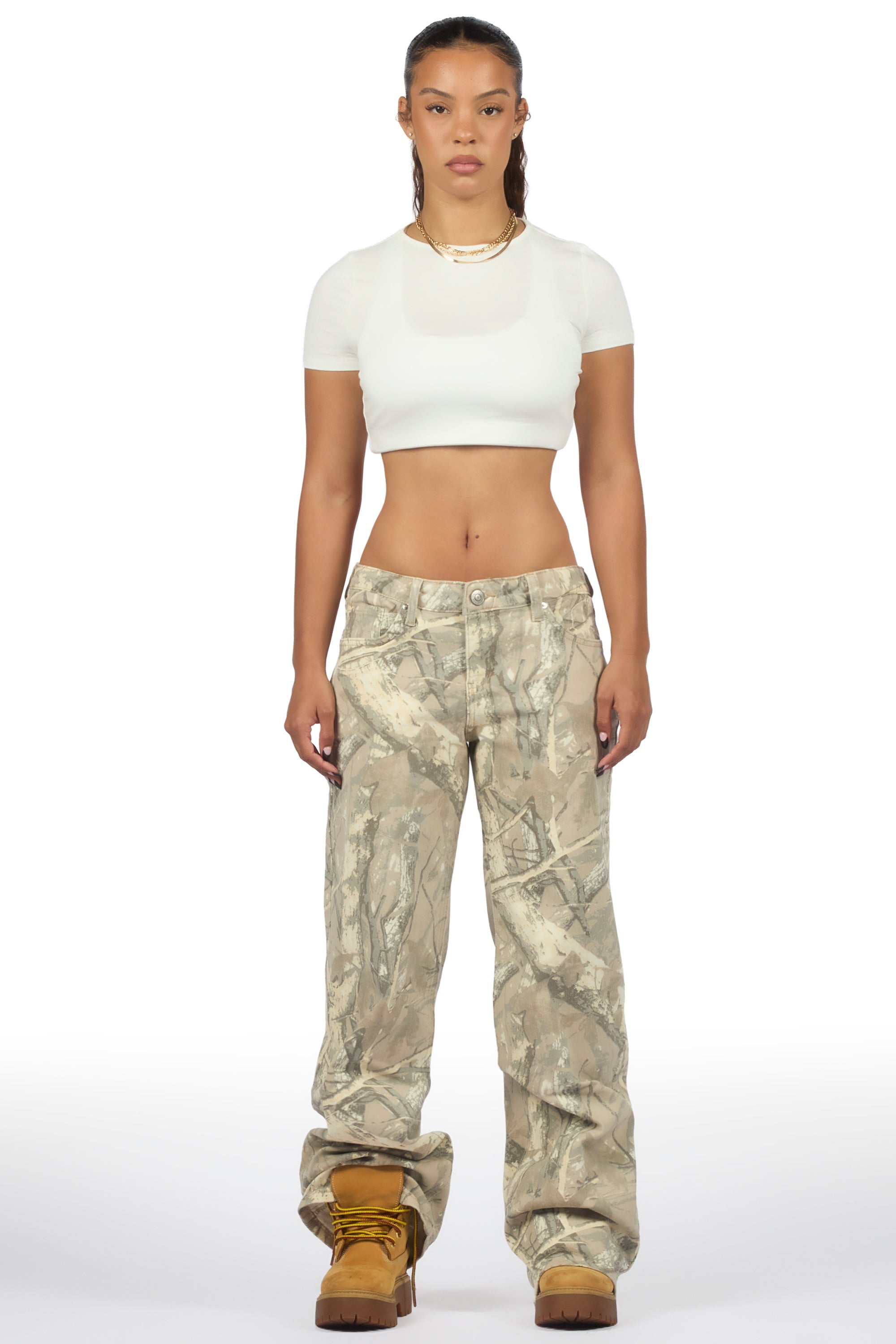 Jayde Tree Camo Baggy Jean