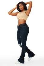 Totally Buggin Dark Wash Super Stacked Jean