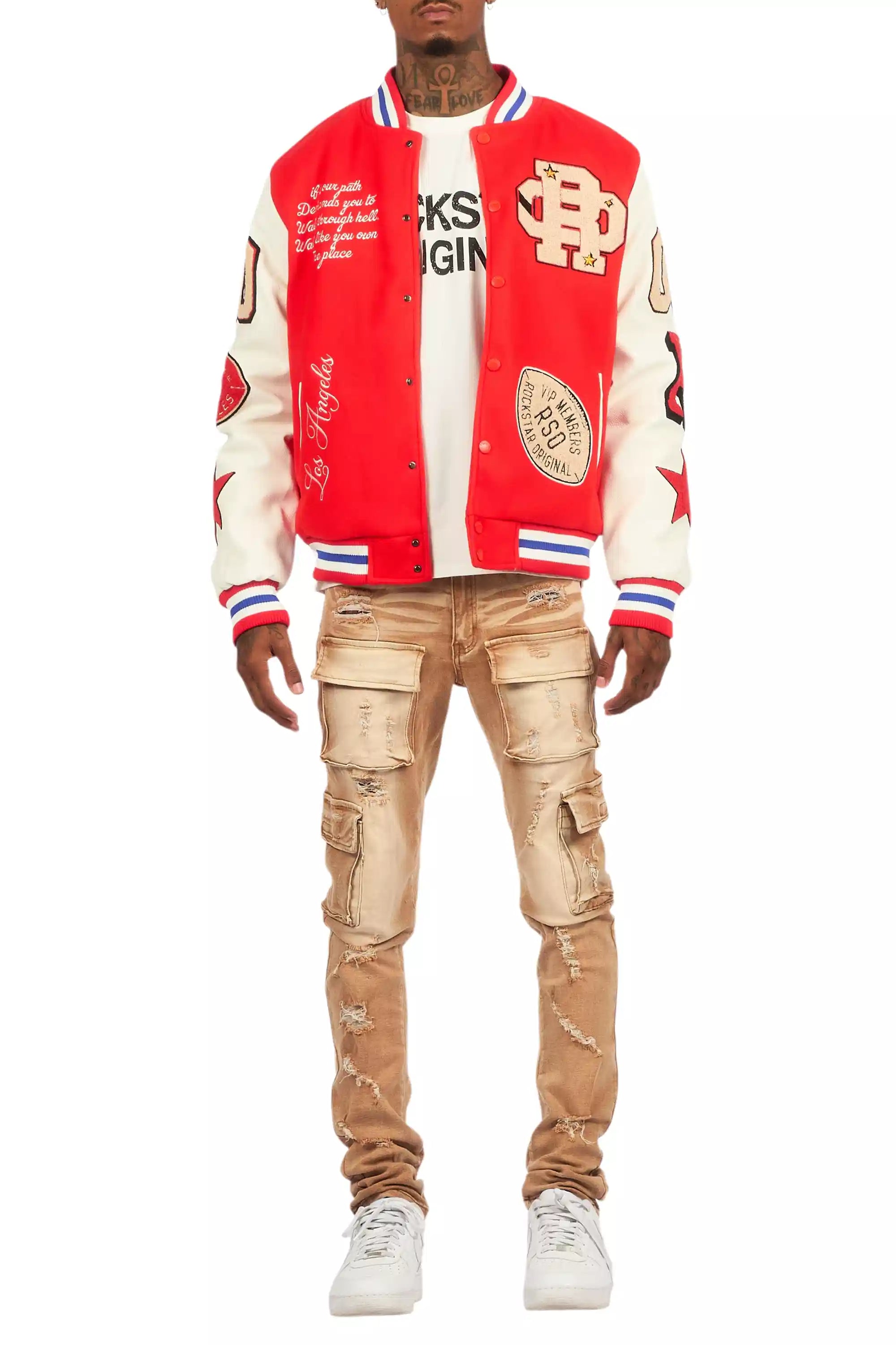 Balser Orange Varsity Jacket