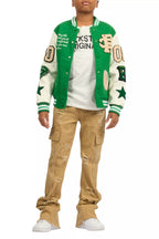 Boys Hutch Beige Stacked Flare Jean