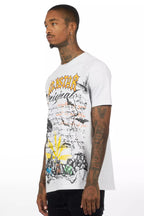 Super Sketch Heather Grey/Multi Oversized Graphic T-Shirt
