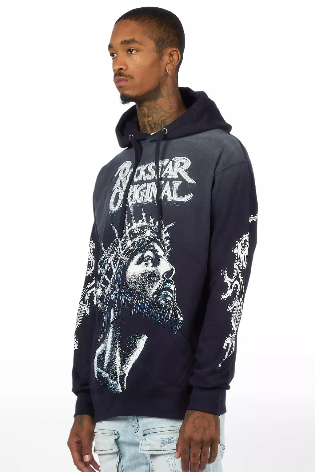 Darius Navy Graphic Hoodie