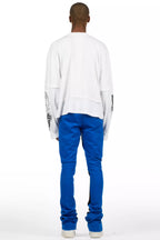 Damone Royal Super Stacked Flare Track Pant