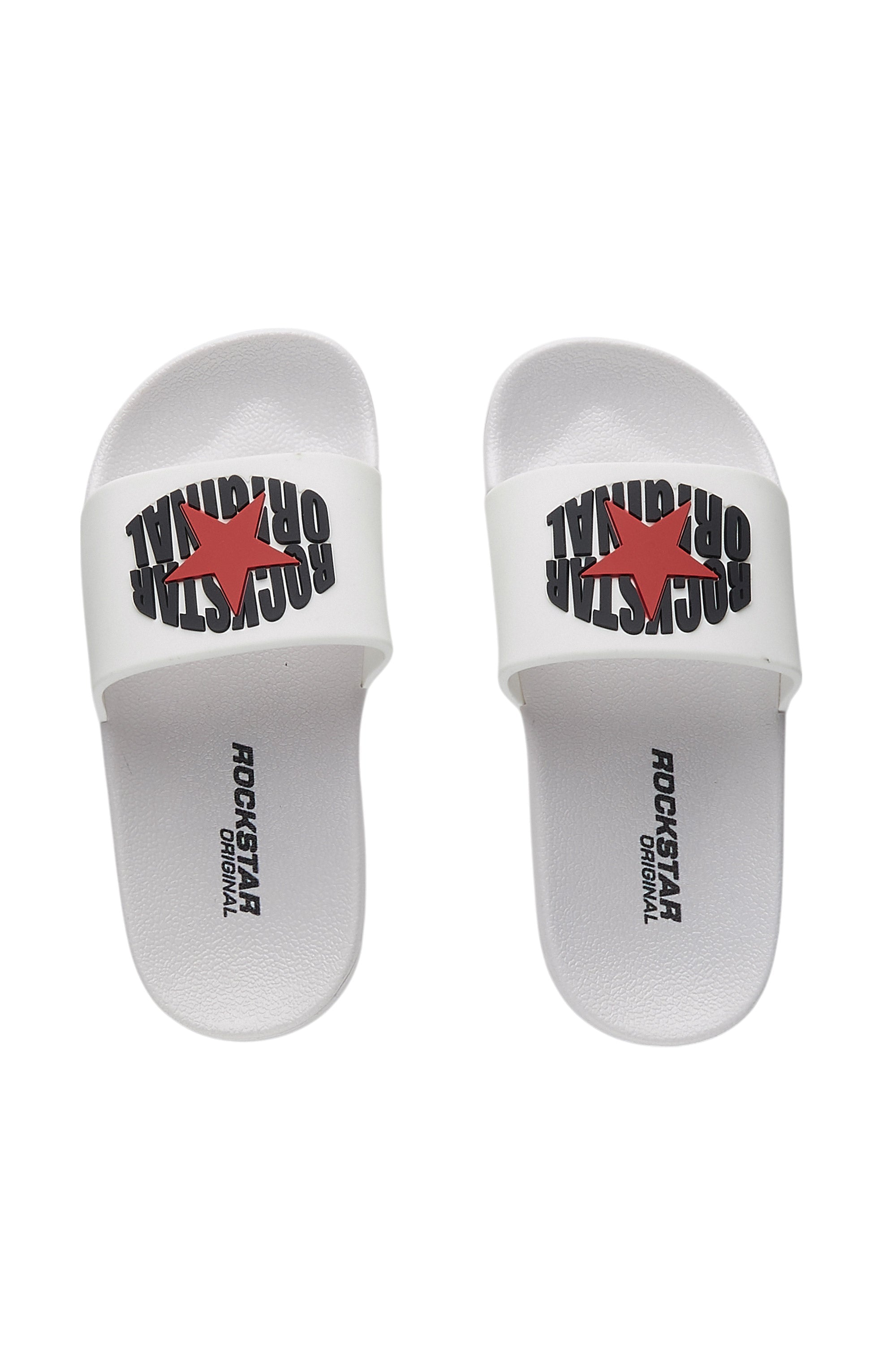 Girls State White/Black Slides