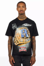 Champ Black Graphic Rhinestone T-Shirt