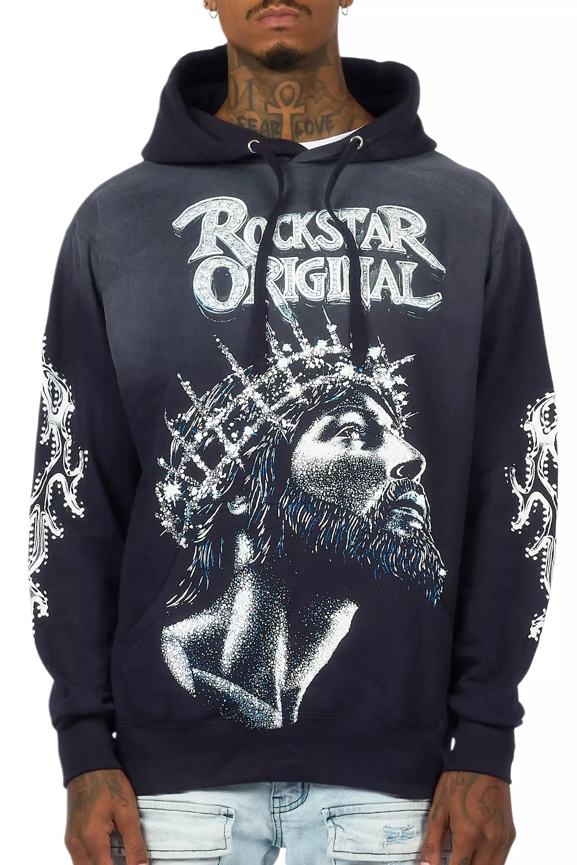 Darius Navy Graphic Hoodie