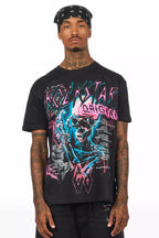 Nox Black/Pink Graphic T-Shirt