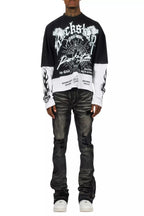 Jaymes Grey Stacked Flare Jean