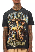 Waller Black Oversized Graphic T-Shirt