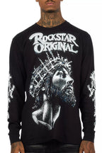 Darius Black Long Sleeve Graphic T-Shirt