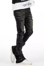 Jaymes Grey Stacked Flare Jean