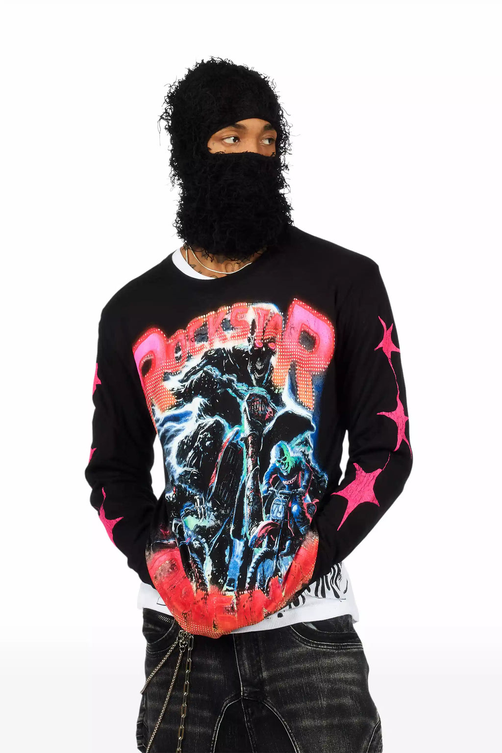 Otto Black Fuzzy Ski Mask