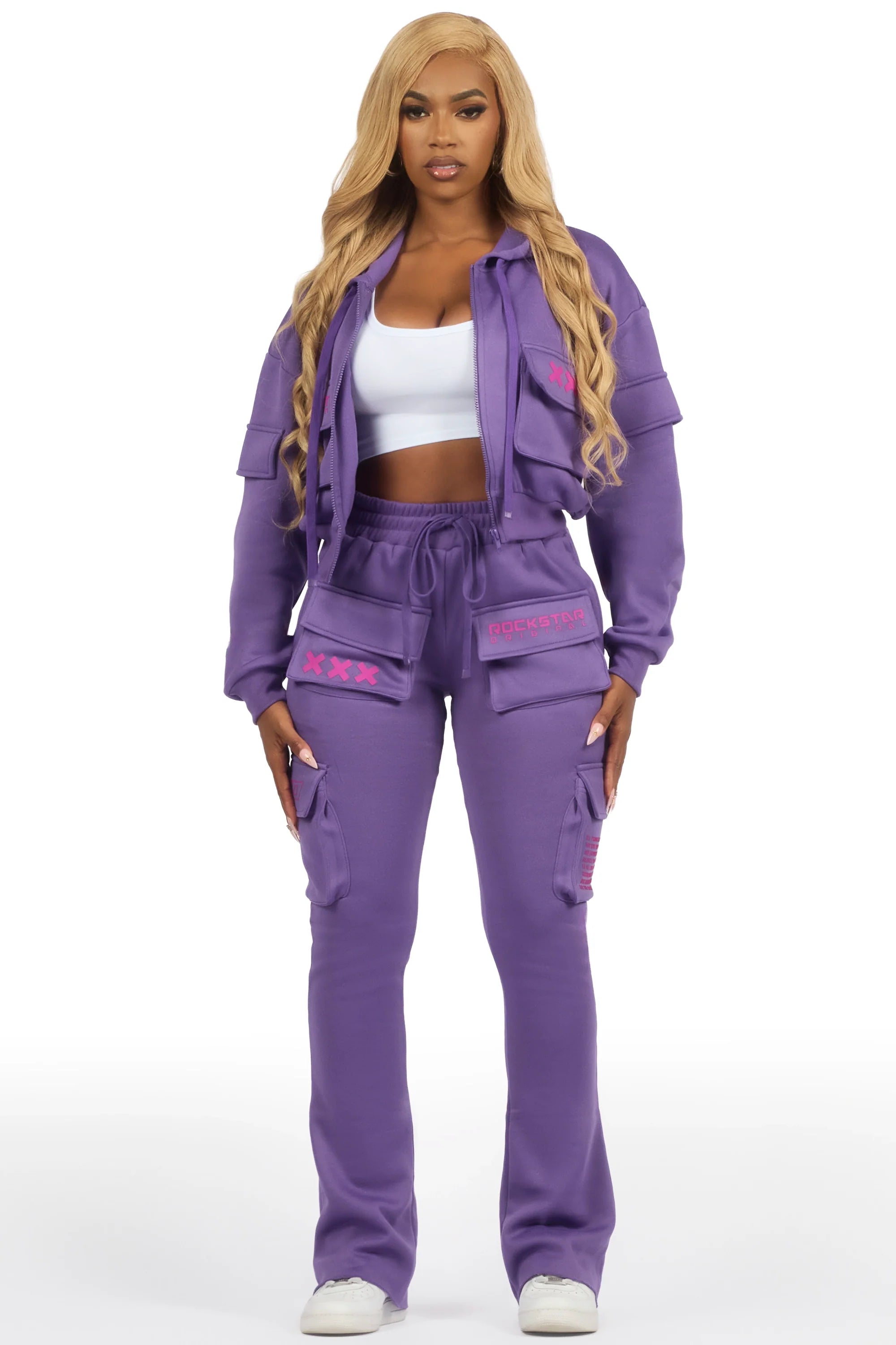 Natanya Purple Cargo Stacked Trackset