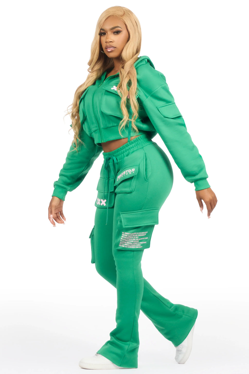 Natanya Green Cargo Stacked Trackset