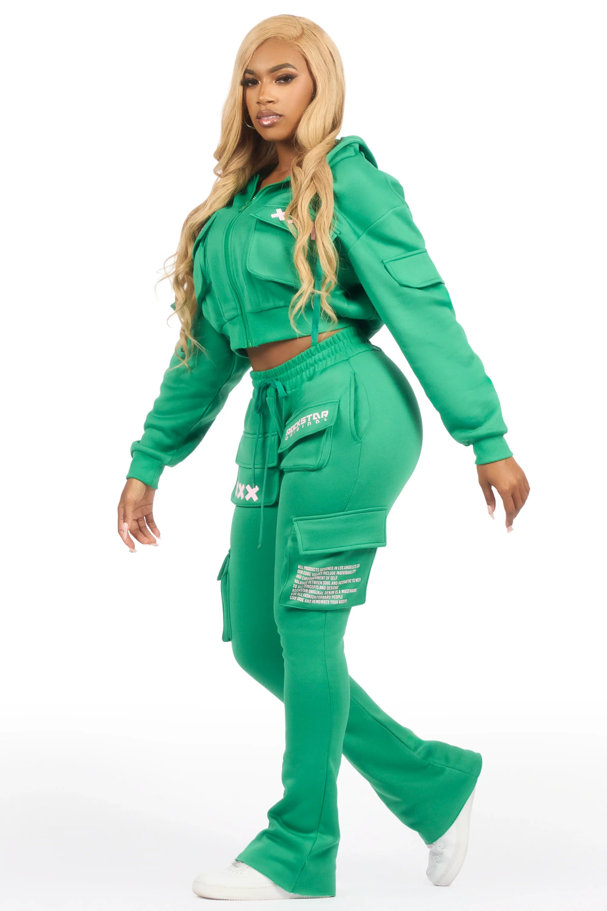 Natanya Green Cargo Stacked Trackset