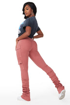 Vixen Rose Cargo Super Stacked Jean