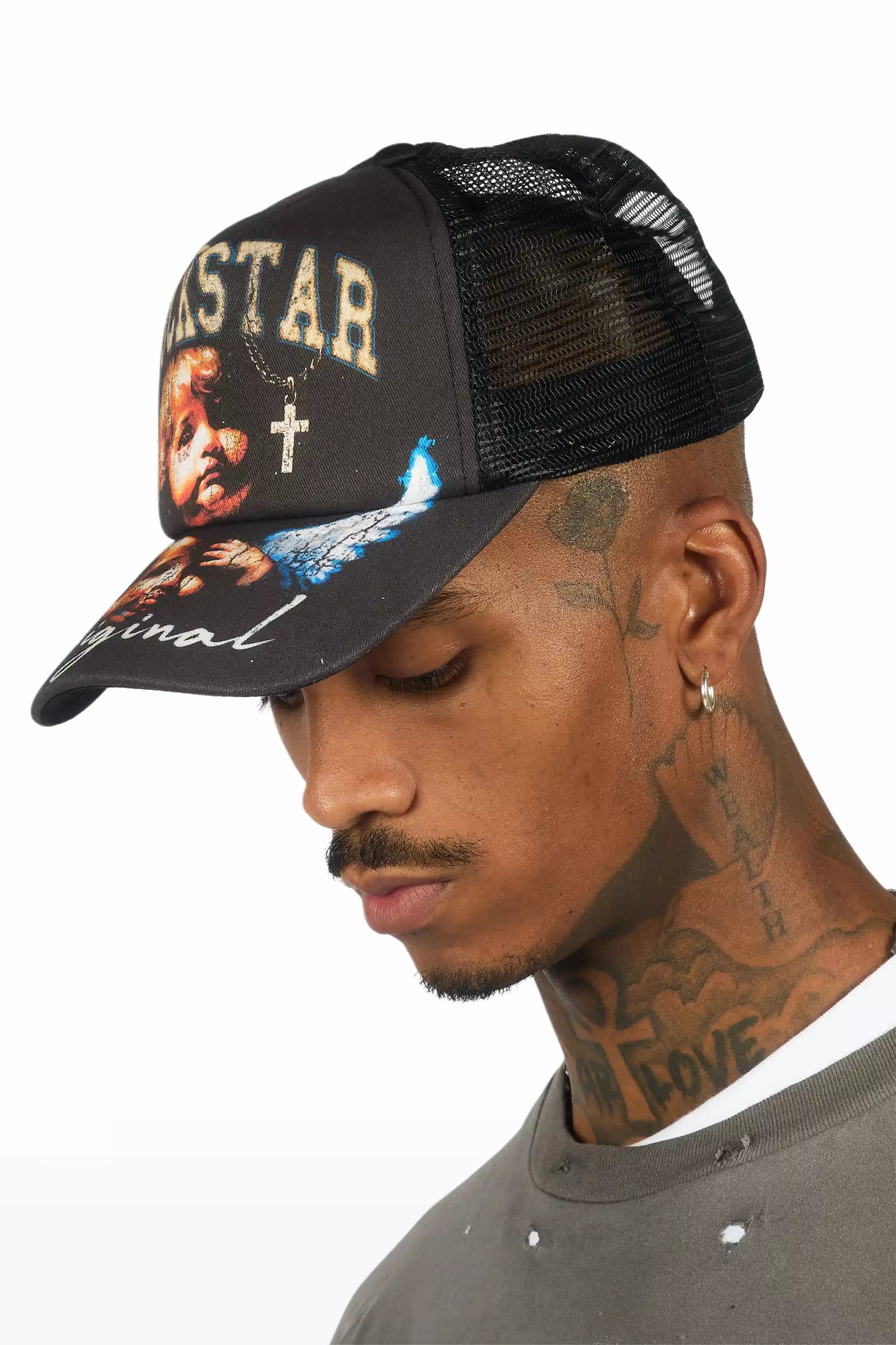 Deiter Black Graphic Trucker Hat