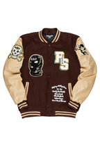 Priya Brown Varsity Jacket