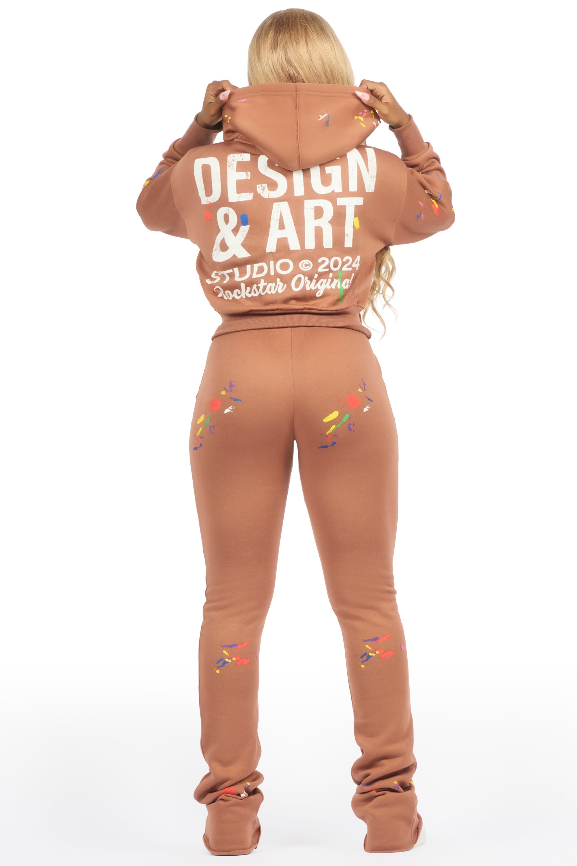 Kristiane Mocha Crop Super Stacked Trackset