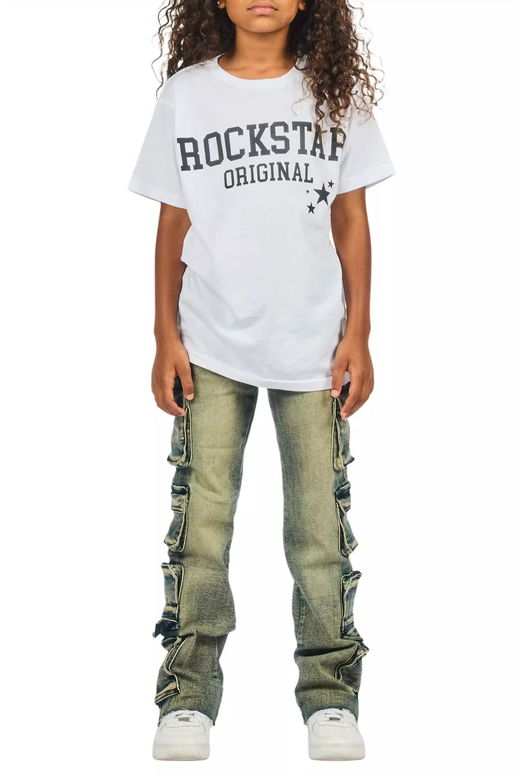 Girls Phoebe Tint Stacked Jean