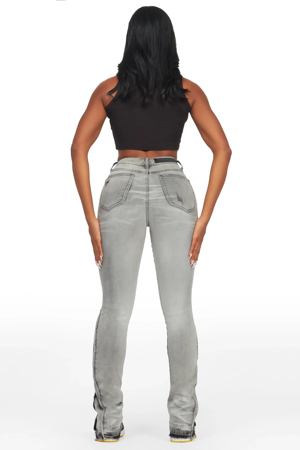 Whitley Grey Stacked Jean