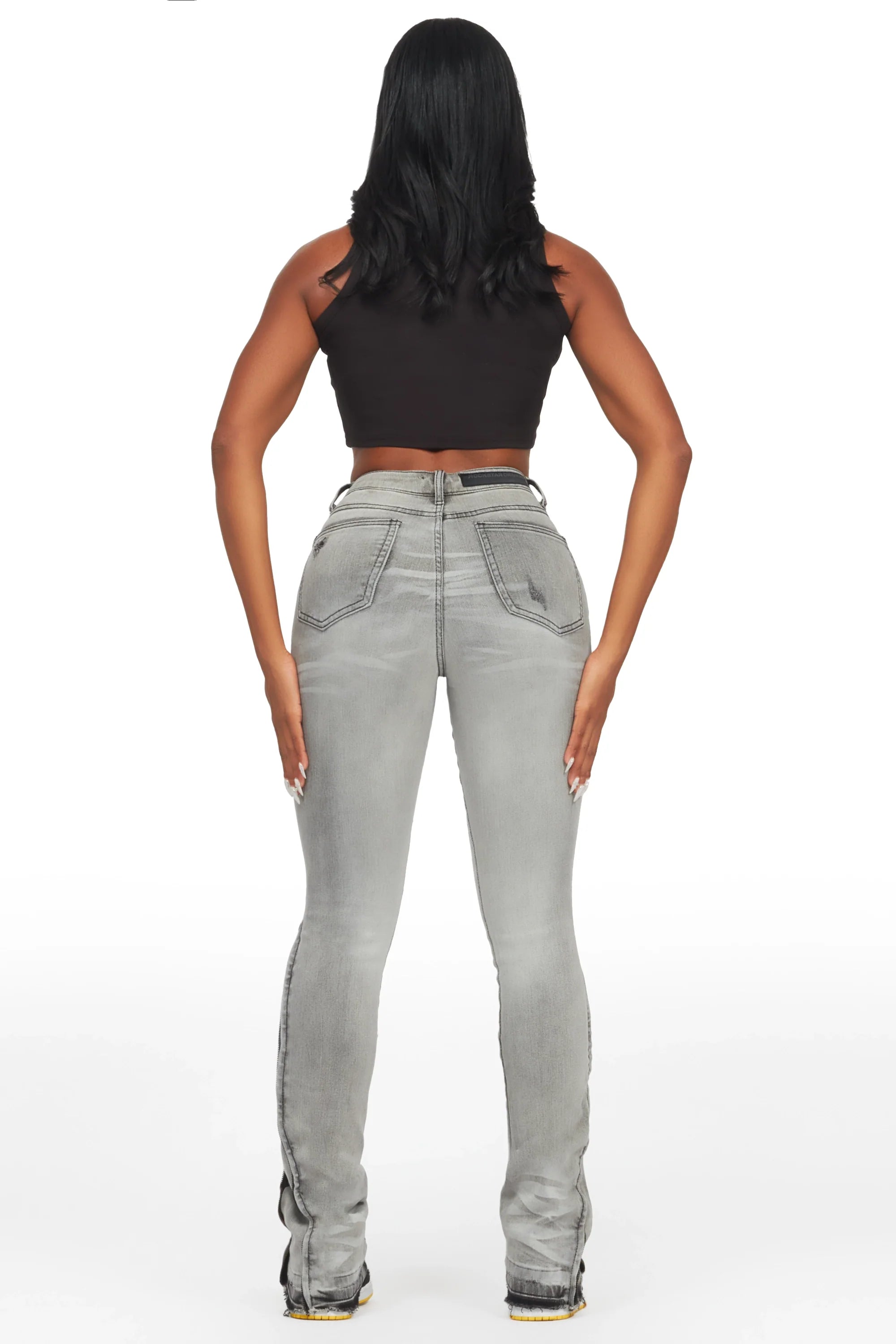 Whitley Grey Stacked Jean