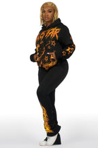 Shaletha Black Super Stacked Track Set