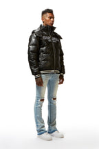 Sir Black Graphic Puffer Jacket