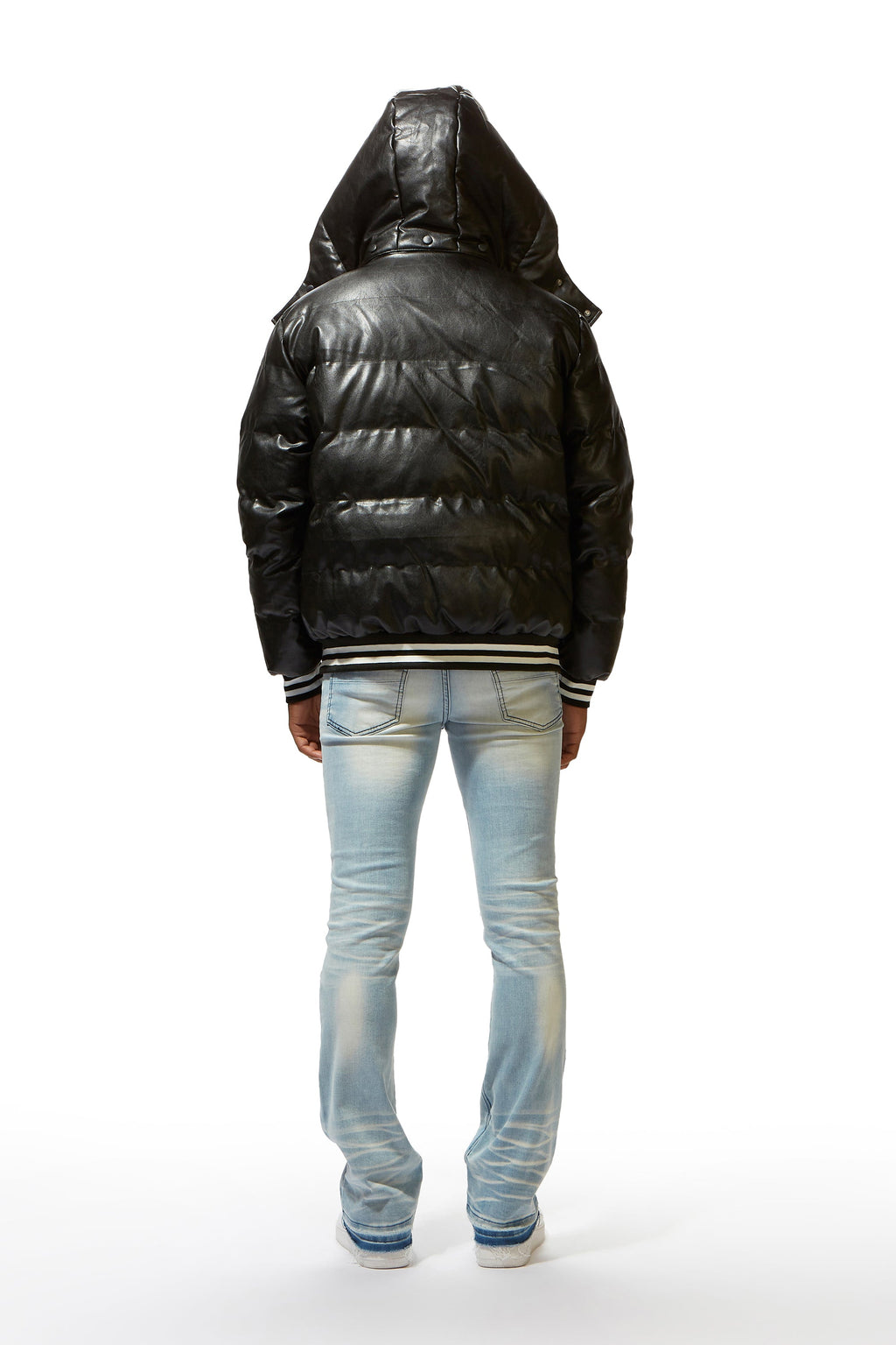 Sir Black Graphic Puffer Jacket