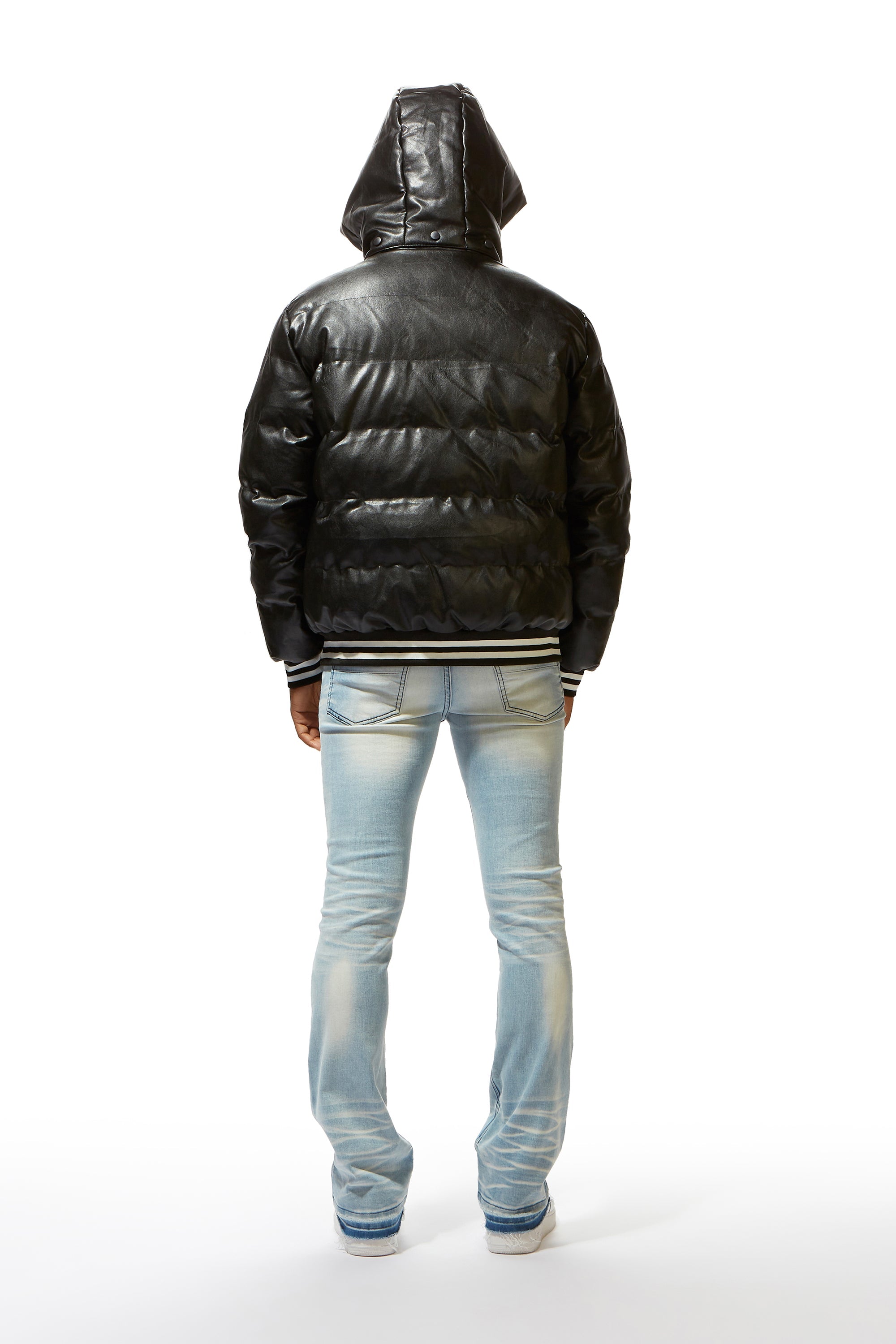 Sir Black Graphic Puffer Jacket