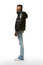 Sir Black Graphic Puffer Jacket