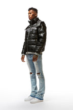 Sir Black Graphic Puffer Jacket