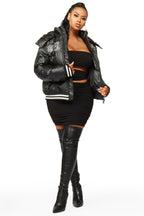 Miss Black Puffer Jacket