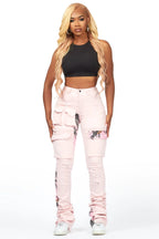 Teresa Pink Super Stacked Jean