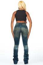 Ashlee Tinted Dark Wash Super Stacked Jean
